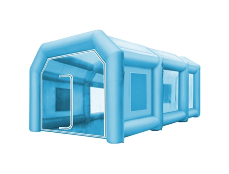 Tenda inflável para cabine de pintura spray Vevor 8x4,5x3m
