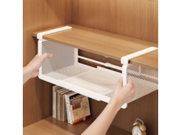 Prateleira Extensível Para Armazenamento Sob Armário, Cesto De Armazenamento Para Debaixo Do Armário, Ideal Para Despensa.