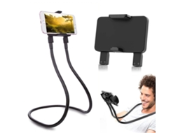 Suporte Flexível Para Celular Com Pescoço / Suporte Para Celular Preto