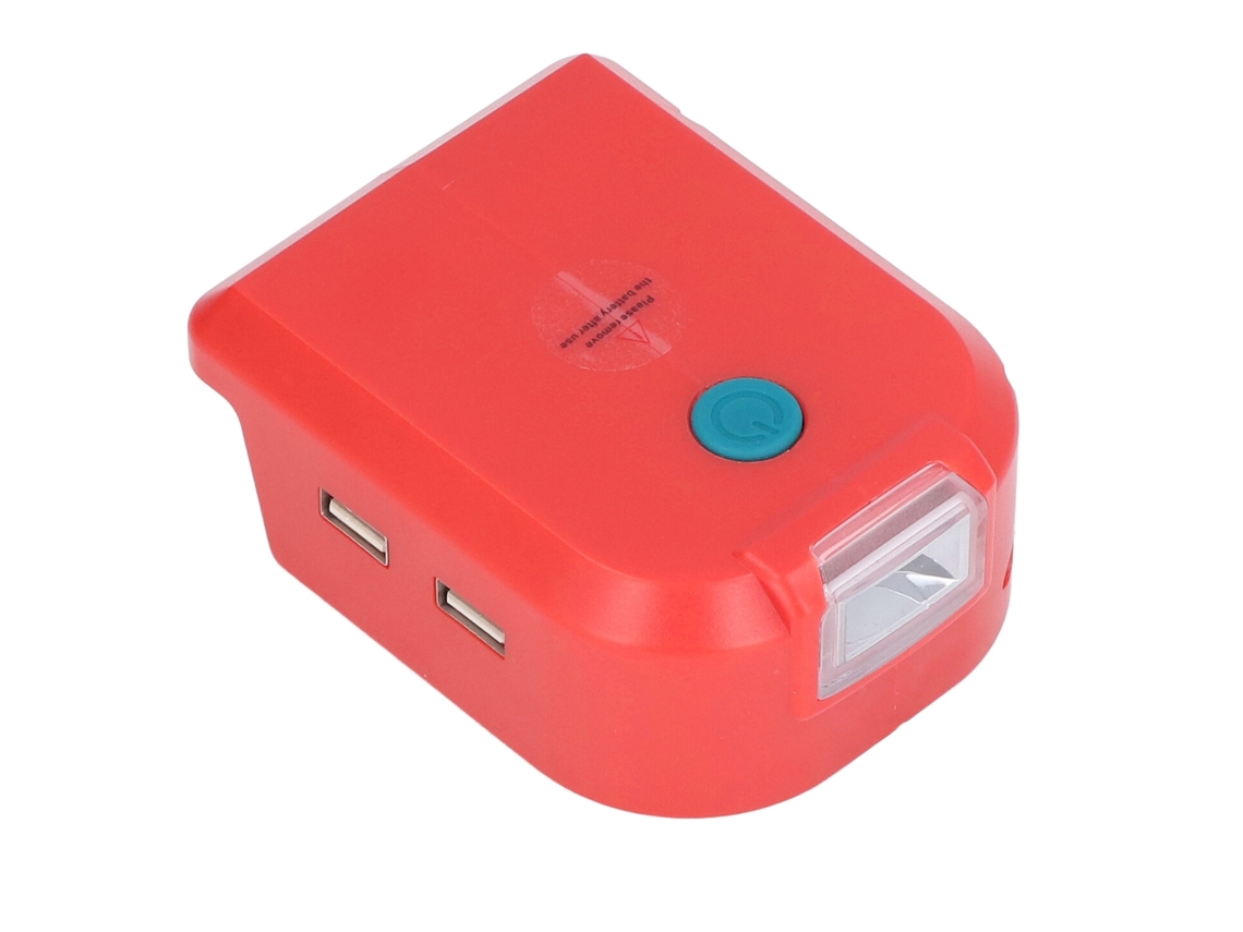 Adaptador de Bateria para Ferramentas 14.4 18v com Luz Led e Usb