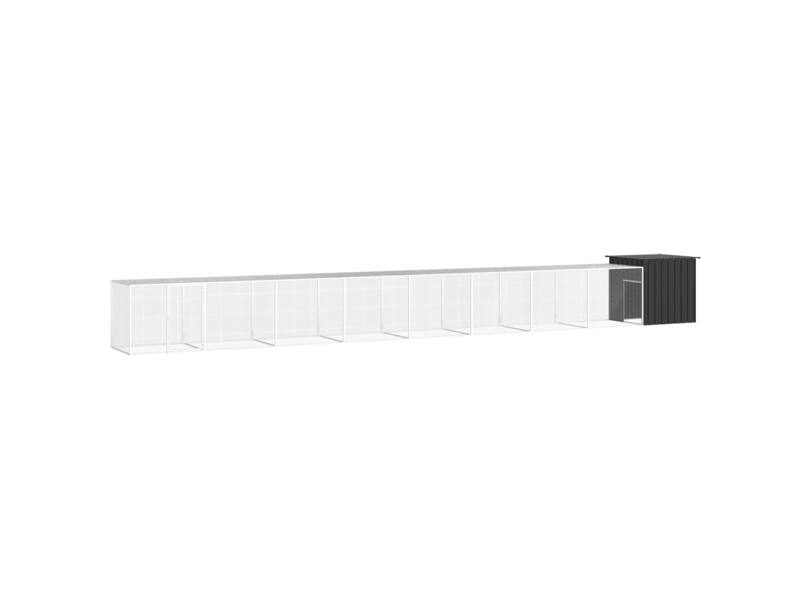 Vidaxl Galinheiro 900x91x100 Cm Aço Galvanizado Antracite