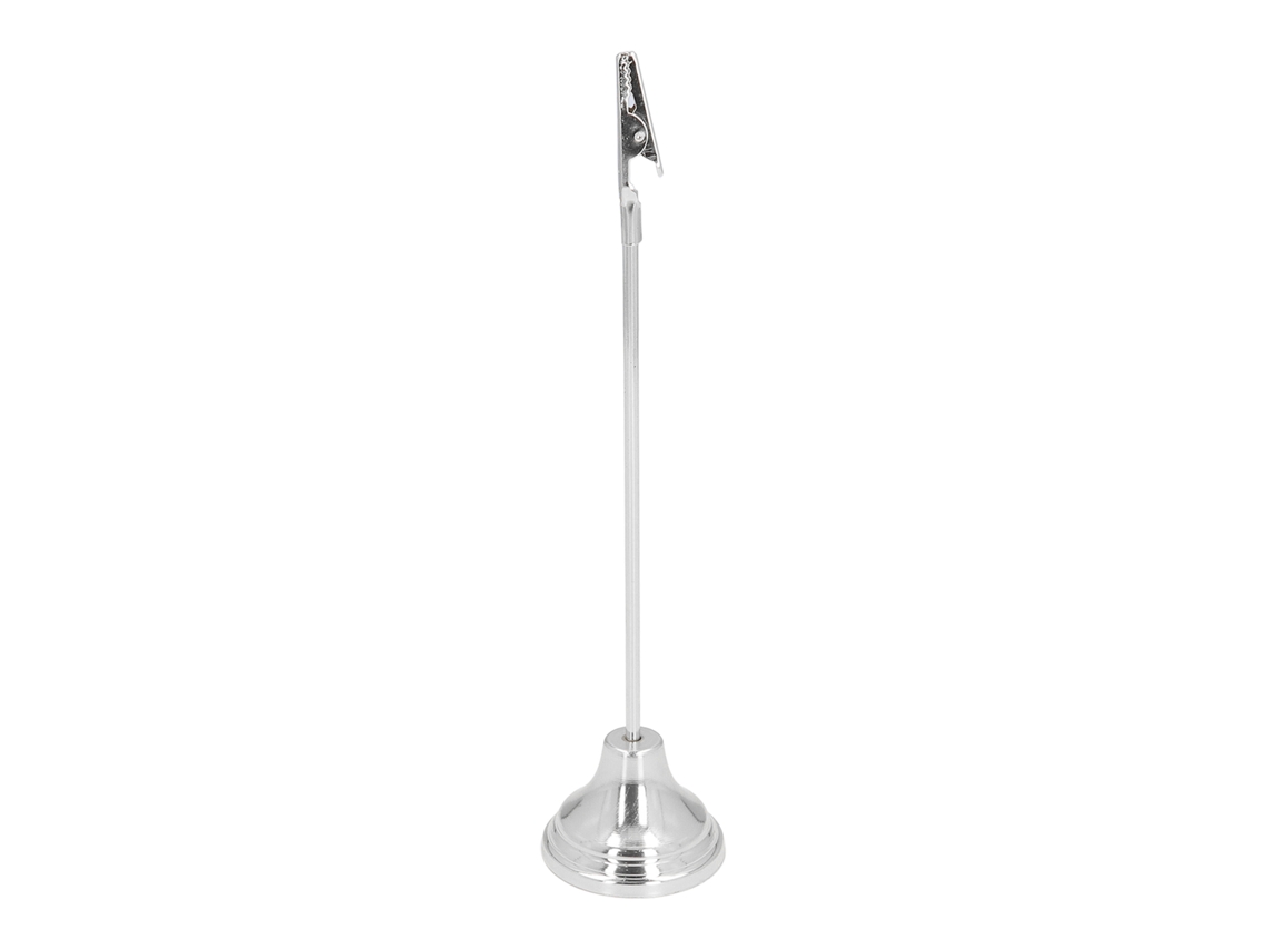 Soporte De Número De Mesa Clip Fuerte Plating Estable Para Fiesta Boda Oficina Plata