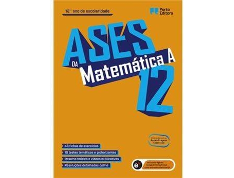 Livro Ases da Matemática - Matemátia A 12º Ano de Vários Autores (Português)