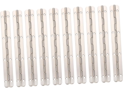 Conjunto De 10 Dobradiças Ferro Para Janelas E Portas, Cor Prata,