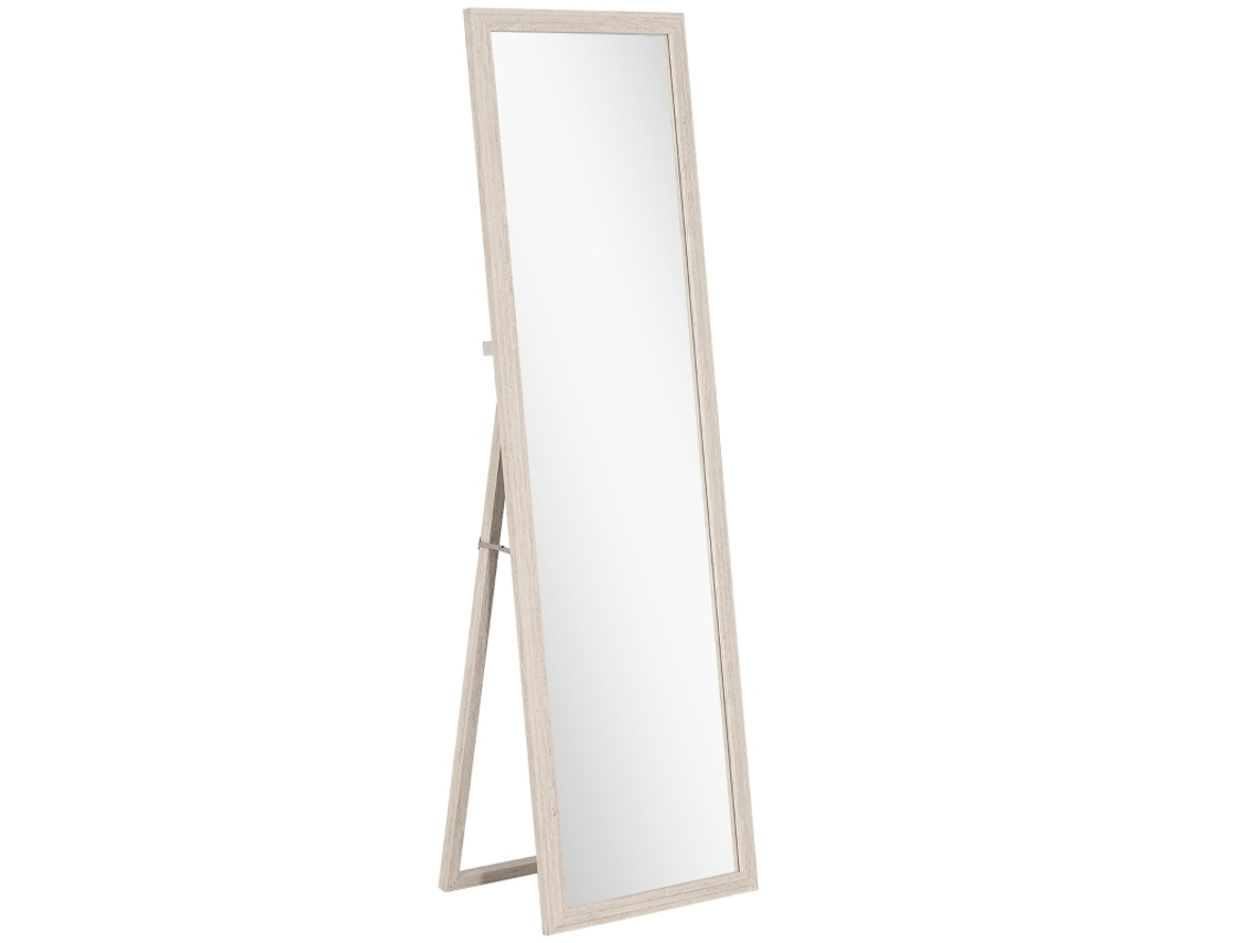 Espelho Corpo Inteiro 160x50cm Retangular Moldura Branco VELTRIX