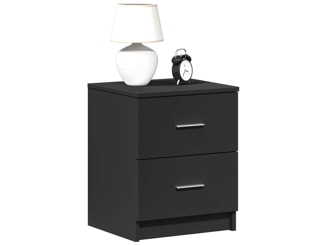 Mesa De Cabeceiracriado Mudoarmário De Cabeceira Com 2 Gavetas 40x36x50 Cm Preto Wsd17315 Lovely Home