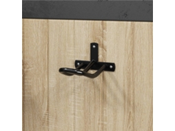 Vidaxl Suporte Para Brida De Parede Ferro Preto
