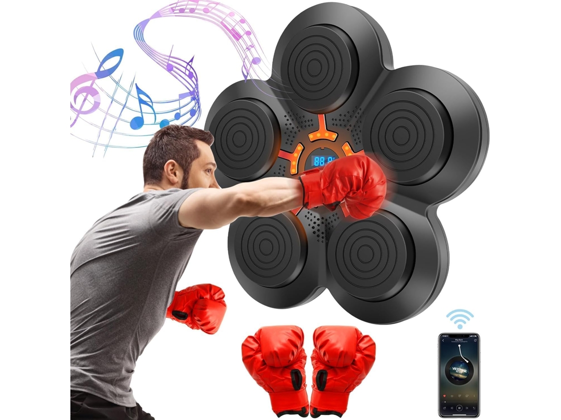 Máquina De Boxe Musical Inteligente De Parede Com Bluetooth, Display Led E Luz Ajustável, 37 X 33 Cm , Para A Aquaforge (14,6 X 13 Polegadas)