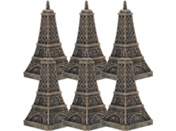 Conjunto De 6 Caixas Doces Em Miniatura No Formato Da Torre Eiffel, Feitas De Plástico Resistente, Ideais Para Embrulhar