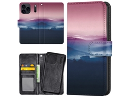 Capa Carteira Para Iphone 17 Pro - Estampa De Vales Coloridos