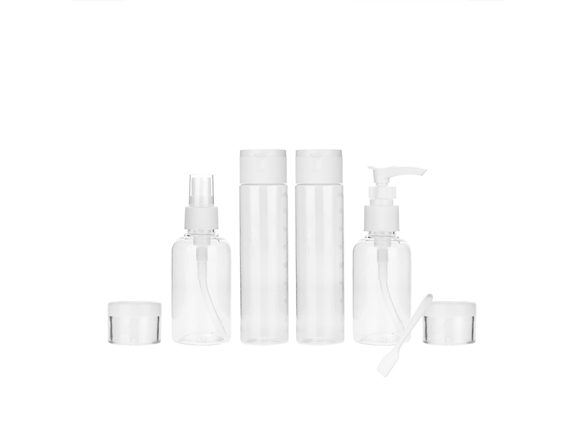 Botellas de maquillaje de plástico (portátiles y recargables)