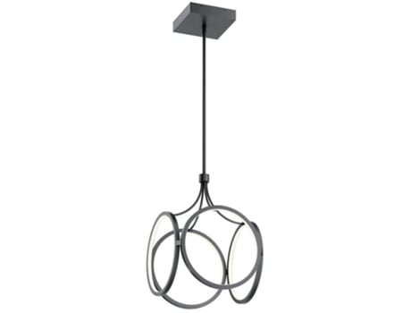 Lâmpada Pendente KICHLER Qn-Ciri-P-Mbk Ciri Aluminium Ferro Led de Led de Acrílico Fosco