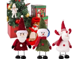 Decoração De Natal, Papai Noel, Boneco De Neve, Alce, Estatueta Telescópica Enfeites Para Festas, Gokoco