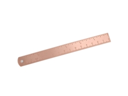 Régua De Latão Dourado Youthink, Reta Cobre, Ferramenta Medição Metal