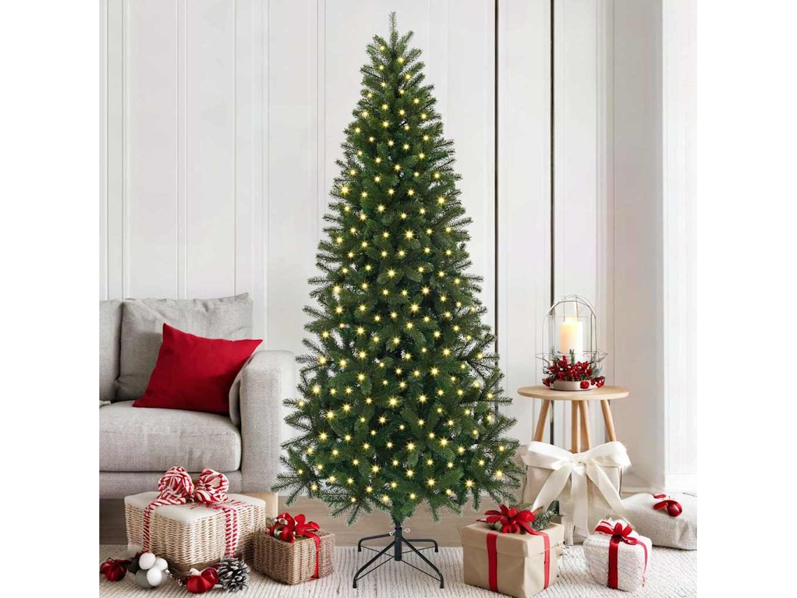 Vidaxl Árvore De Natal Artificial Verde 180 Cm Pe E Pvc