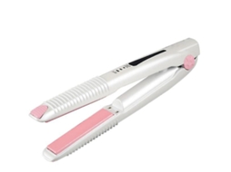 Mini Alisador de Cabelo Profissional Portátil e Modelador de Cabelo 2 em 1 Carregamento Usb Sem Fiobranco Bisbisous AUJEZON
