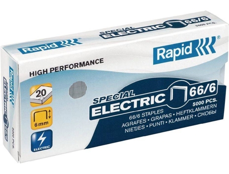 RAPID - Agrafos, 66/6 Caixa 5 000 Agrafos, 66/6 Caixa 5 000