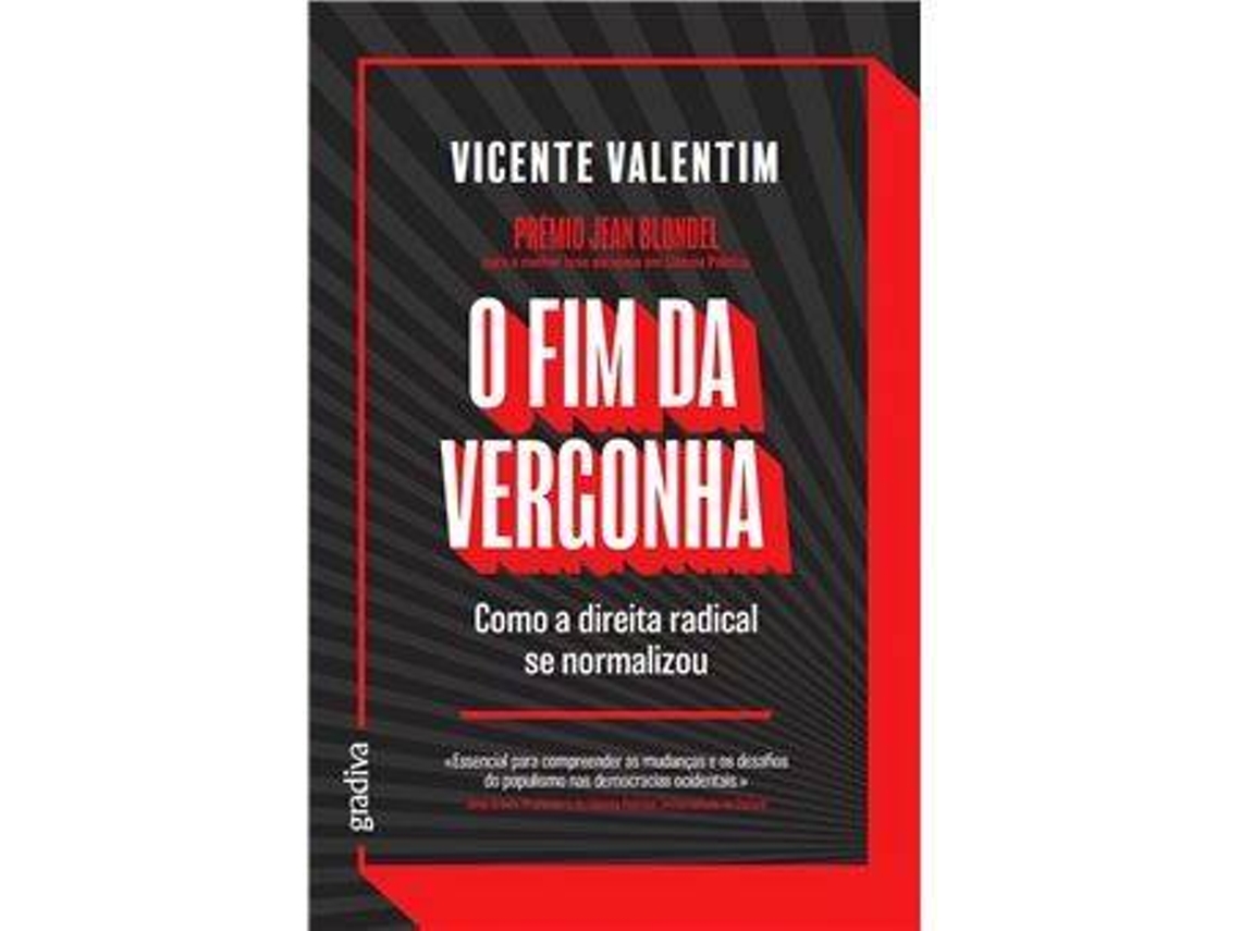 Livro O Fim da Vergonha de Vicente Valentim (Português)