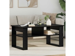Vidaxl Mesa De Centro Carvalho Preto 96 X 54 X 44 Cm