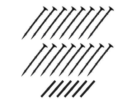Fixações de Borda de Borracha para Gramado de Terracota com Borda de 50 X 1 2 M Incluídas MONSTERSHOP