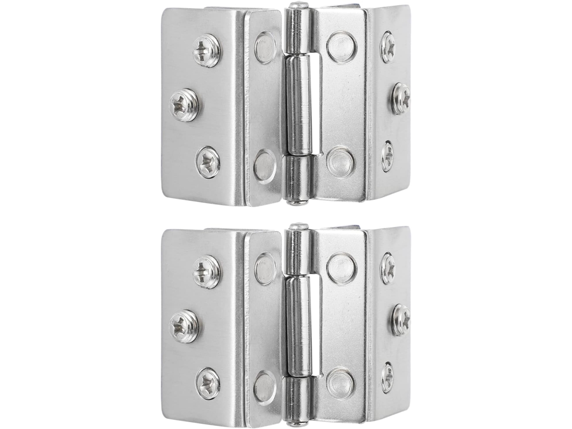 Dobradiças De Aço Inoxidável Para Portas Vidro, Modelo Duplo,