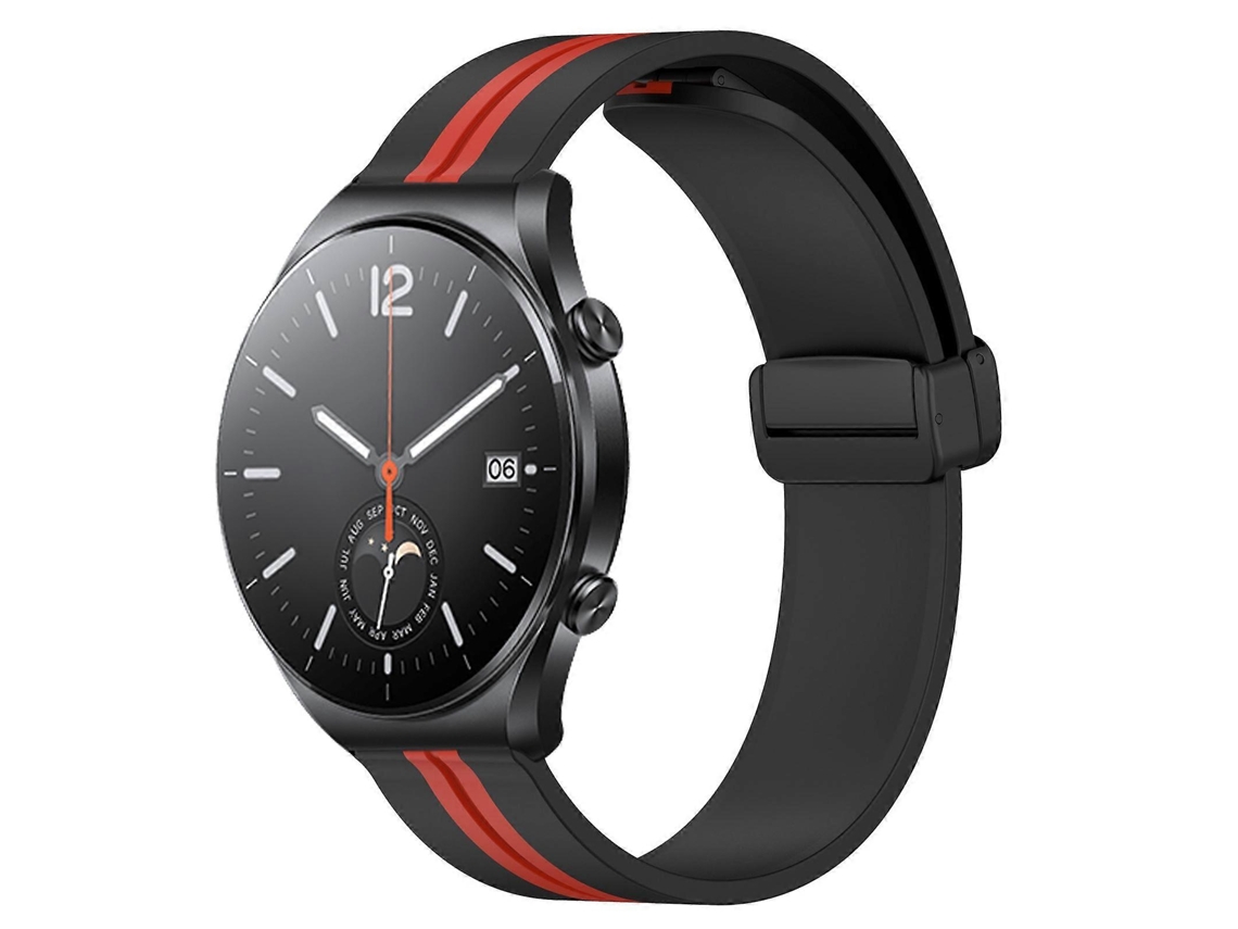 Pulseira De Silicone Dobrável Com Fecho Magnético Para Xiaomi Mi Watch S1, 22 Mm.