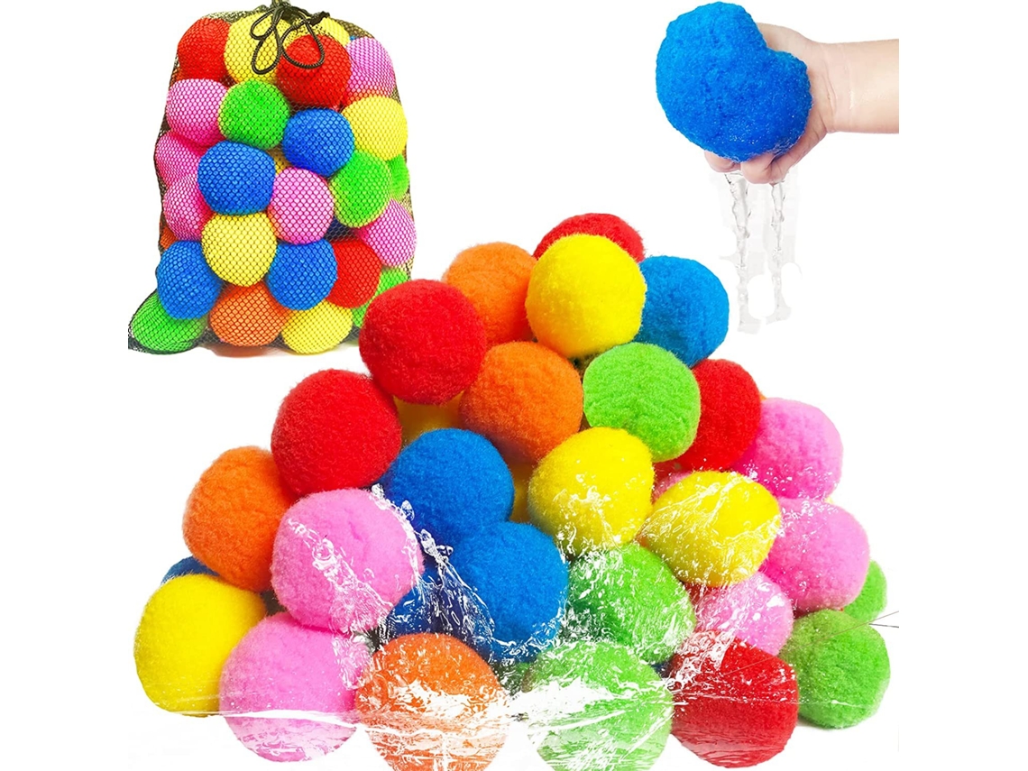 Brinquedo De Algodão Para Piscina Infantil 5 Cm, Ideal Guerra Água Na Praia Ou Piscina. -aquaforge