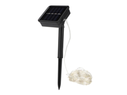 Rebe-luz De Cadena Solar Com 50 Leds Modos 8 Exterior Decoração Ip44 Impermeável Branco Quente