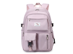 Mochila Escolar Feminina De Grande Capacidade, Com Vários Bolsos, Ideal Para O Ensino Médio. Aquaforge