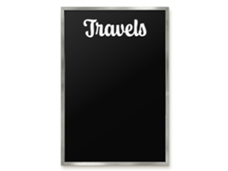 Magnetic Glass Board Travels For The Hall Espelharte (40x60 Cm)