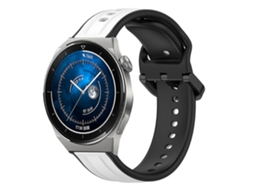 Pulseira De Silicone Bicolor Com Formato Convexo Para Huawei Watch Gt3 Pro 43mm 20mm