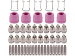 Kit De 50 Peças De Consumíveis Para Tocha De Corte A Plasma Ag60 55 Wsd 60 Gokoco