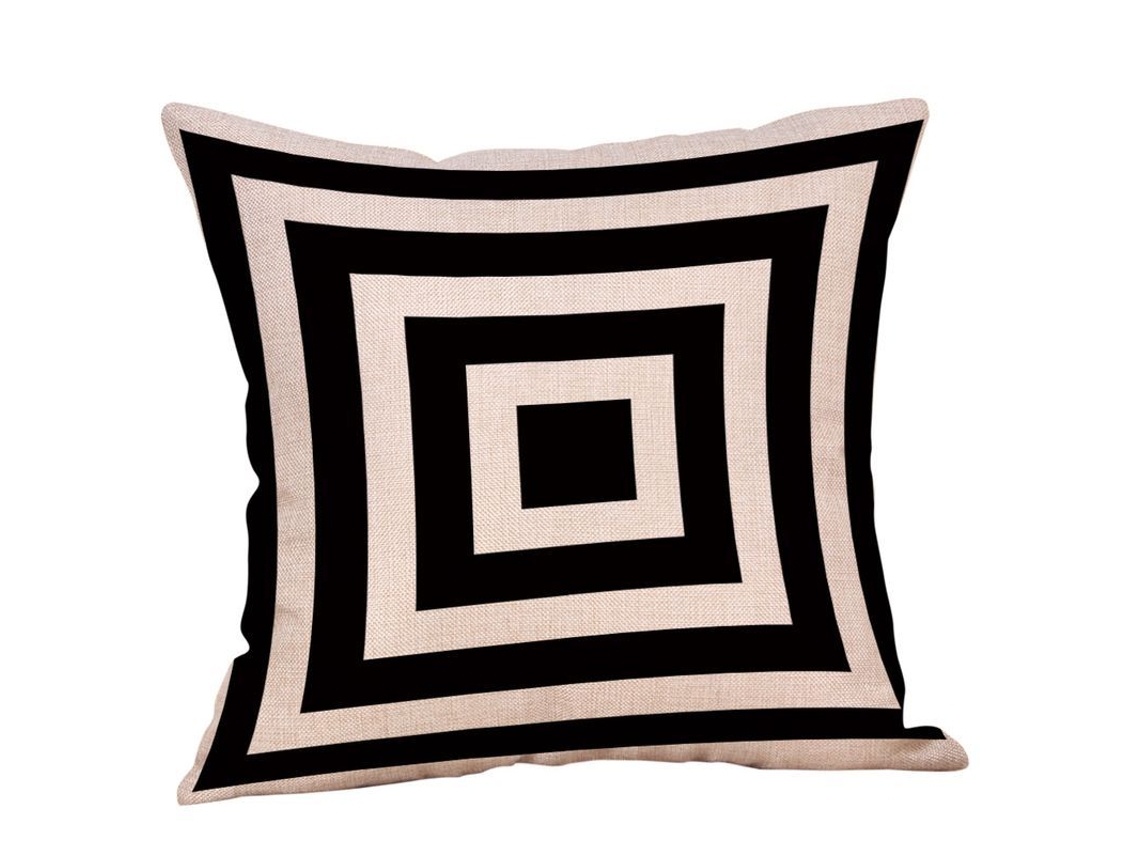 2026 set de 2 Fundas de Almohada Cuadradas de Patrones Geométricos 45x45 Cm para Oficina Coche Hogar