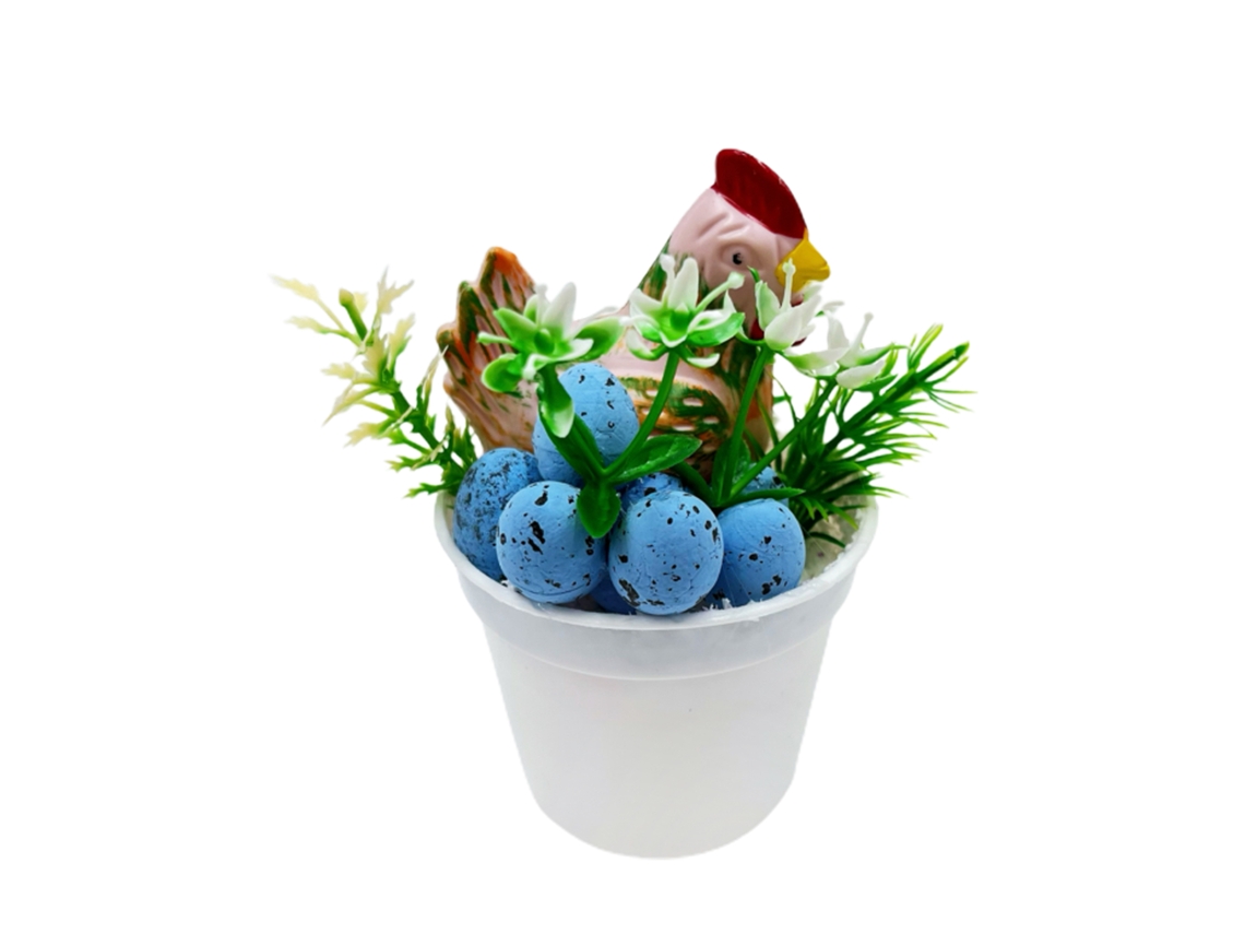 Vermeil Easter Pot de Decoração 7x11cm LAXISCREED