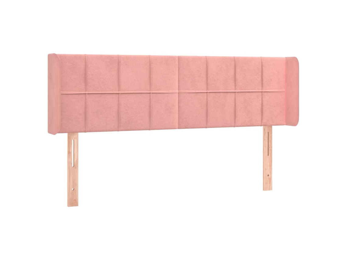Cabeceira de Cama C/ Abas Veludo 147x16x78/88 Cm Rosa MAISON EXCLUSIVE