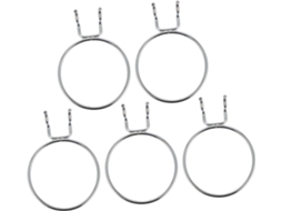 Conjunto De 5 Ganchos Redondos Aço Inoxidável Showeroro Para Painel Pe