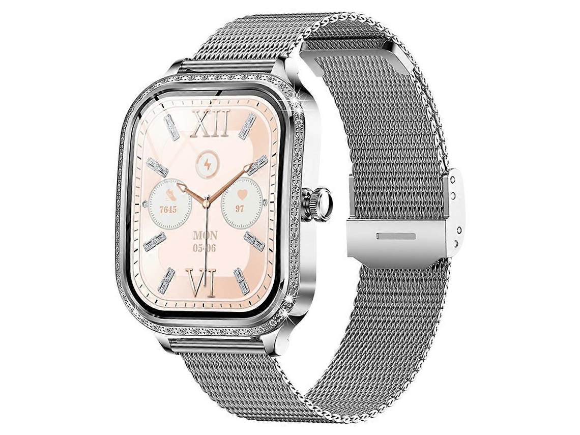 Relógio inteligente feminino MK88, smartwatch Bluetooth com strass de 1,75 polegadas, VONKELIOS