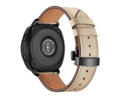 Pulseira De Couro Preta Com Fecho Borboleta De 22 Mm Para Huawei Watch Gt2e / Gt2 46 Mm (preta)