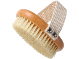 Escova Corporal Pequena Com Cerdas Naturais, Escova Esfoliante Para As Costas, Cabo Ergonômico, Para Banho E Cuidados