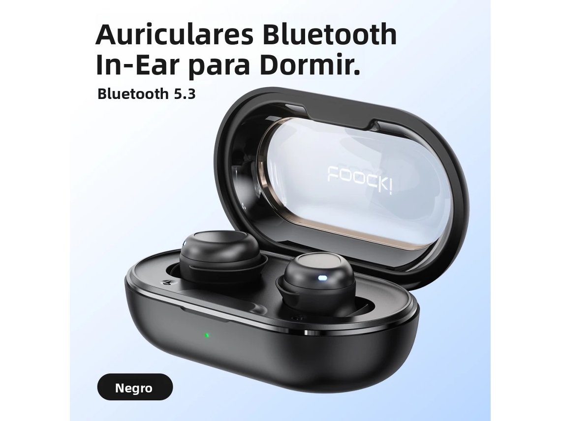 Fones de Ouvido MDUG com Visor Led, Cancelamento de Ruído, À prova D'água (branco)