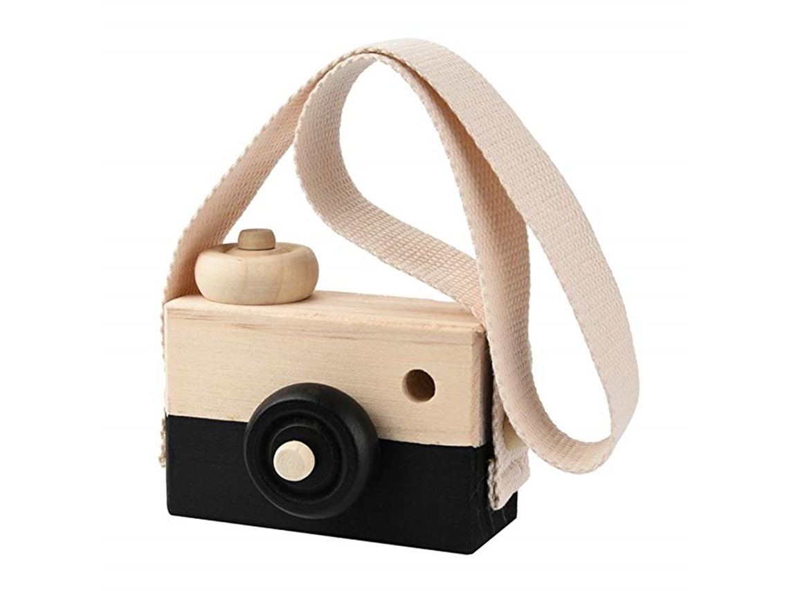 Brinquedo De Câmera De Madeira Para Bebês (brincar Pendurado Acessório De Roupa)