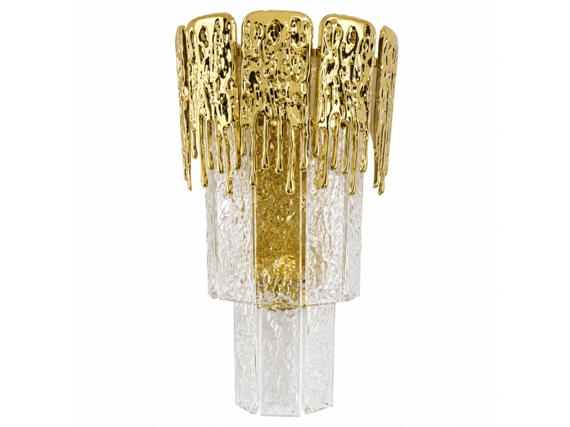 Aplique de Parede de Cristal PIBAOGU Asled 667 (dourado)