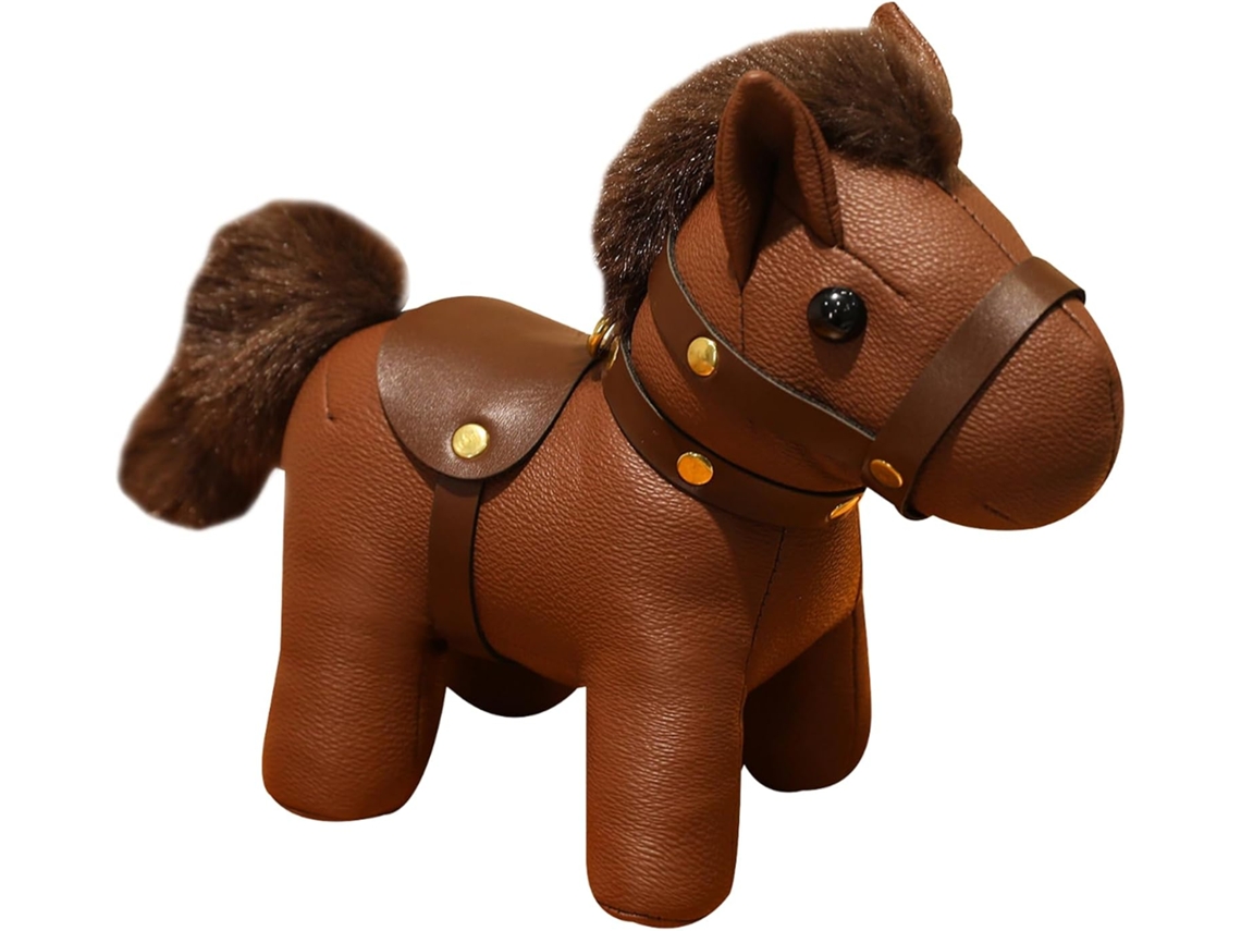 Couro pingente Em Formato Cavalo Para Mochila - Cute