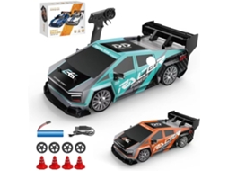 1/24 4wd Rc Carro De Corrida De Drift, Carro De Controle Remoto De Alta Velocidade 2.4ghz Com Luzes Led Digitallab (verde/8603)