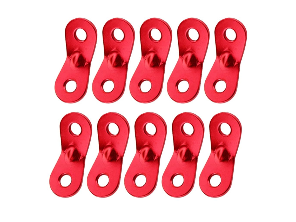 Ajustador de Corda, Camping, 10 Peças com 2 Furos AQUAFORGE