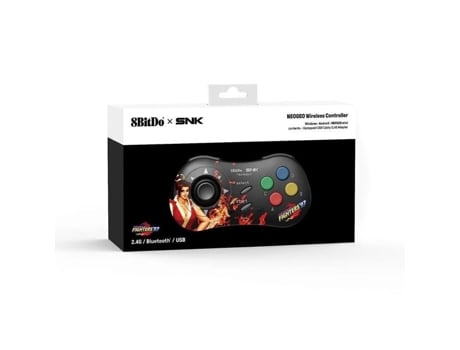 Jogo Retrogaming-Mai Shiranui Edition: 8Bitdo SNK Neo Geo Style Azultooth Controller - Compatível com Windows PC, Android e Neo Geo Mini