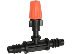 Conector De Mangueira Com Bico De Pulverização Para Jardim, Com Encaixe Em T De 3/8"