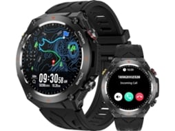 Relógio De Corrida Inteligente Com Chamada Bluetooth, Frequência Cardíaca E Monitoramento Do Sono Yunzii (preto)