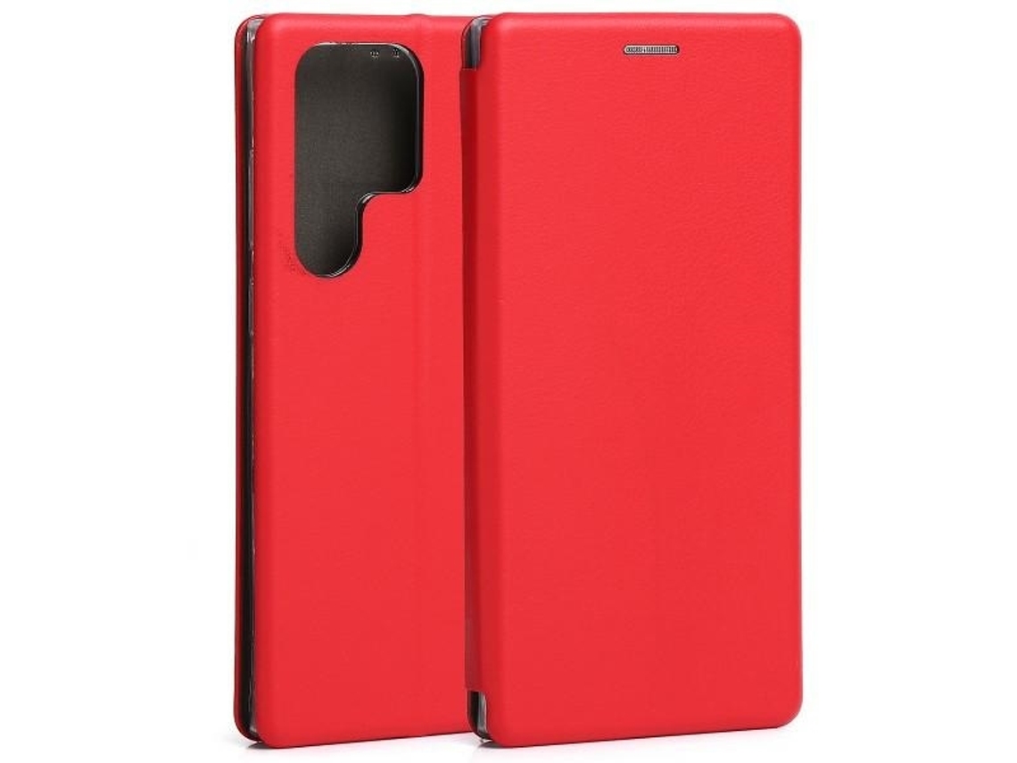 Capa Ultra para Samsung Galaxy S23 Ultra BELINE Pele Sintética Magnética Vermelho