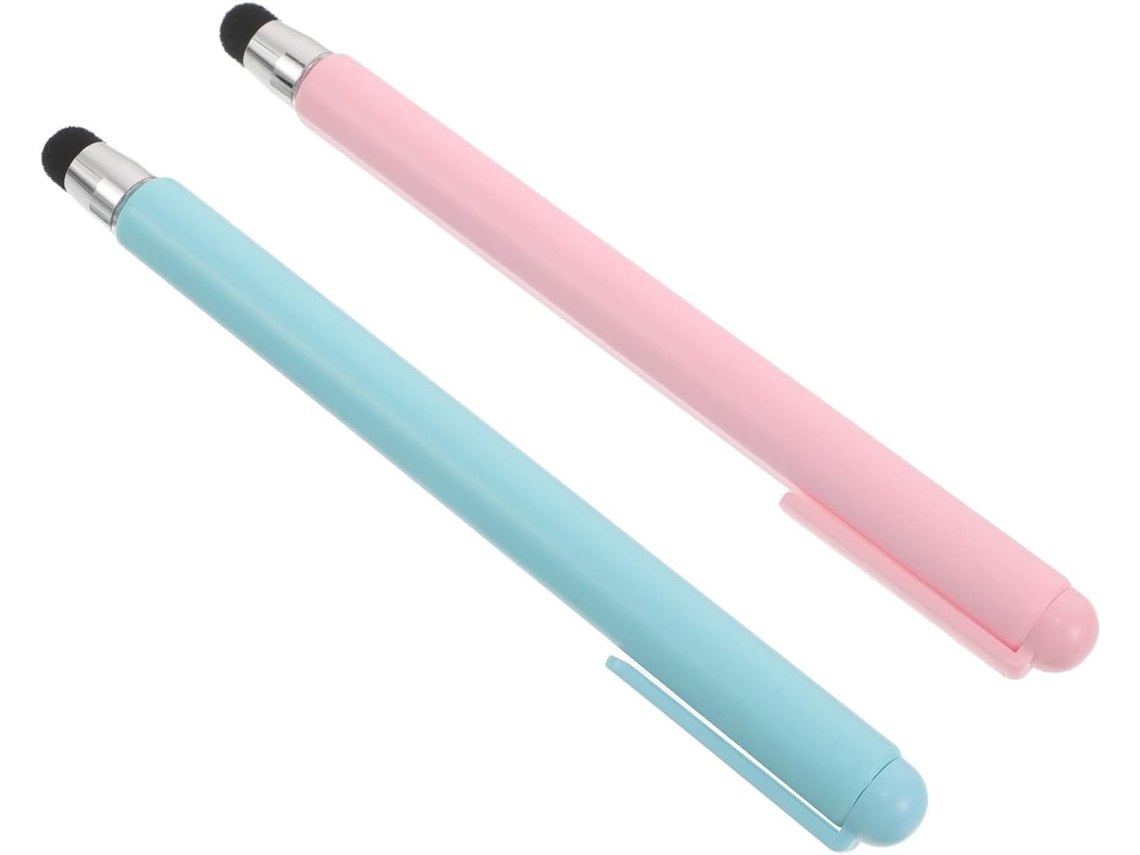 Conjunto De 2 Canetas Stylus Extensíveis Para Telas Brancas E Tablets.